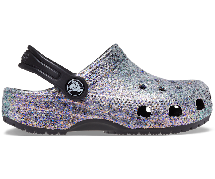 Crocs Classic Shimmer Clog Enfant - Vert Menthe Shimmer - Vue 100