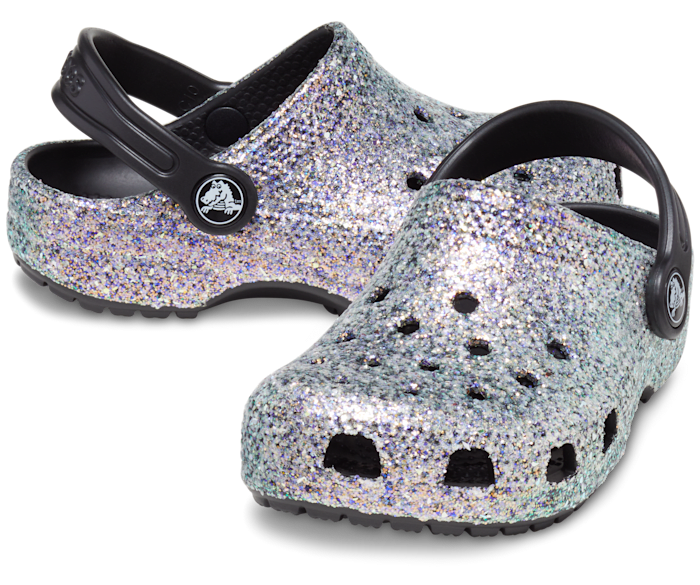 Crocs Classic Shimmer Clog Enfant - Vert Menthe Shimmer - Vue 110