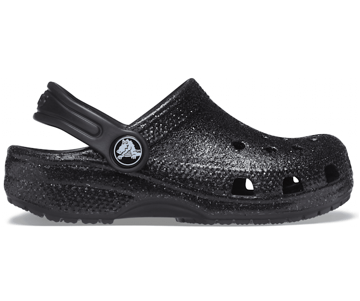 Crocs Classic Glitter Clog II Enfant - Noir Paillette - Vue 100