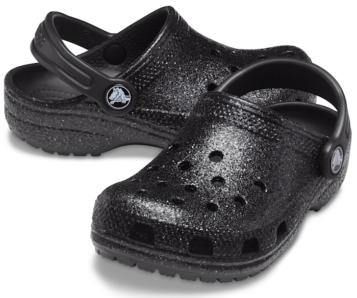Crocs Classic Glitter Clog II Enfant - Noir Paillette - Vue 110