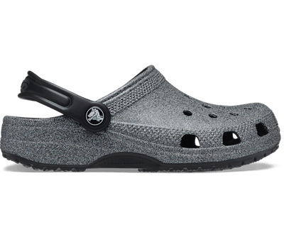 Crocs Classic Glitter Clog Enfant - Noir Paillette - Vue 100