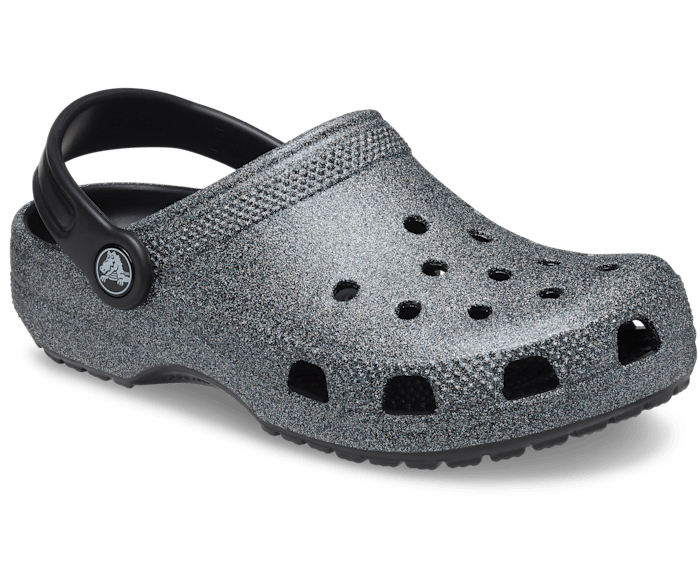 Crocs Classic Glitter Clog Enfant - Noir Paillette - Vue 140