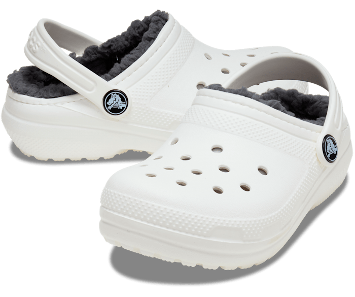 Kids' Classic Lined Clog - Blanc/Gris