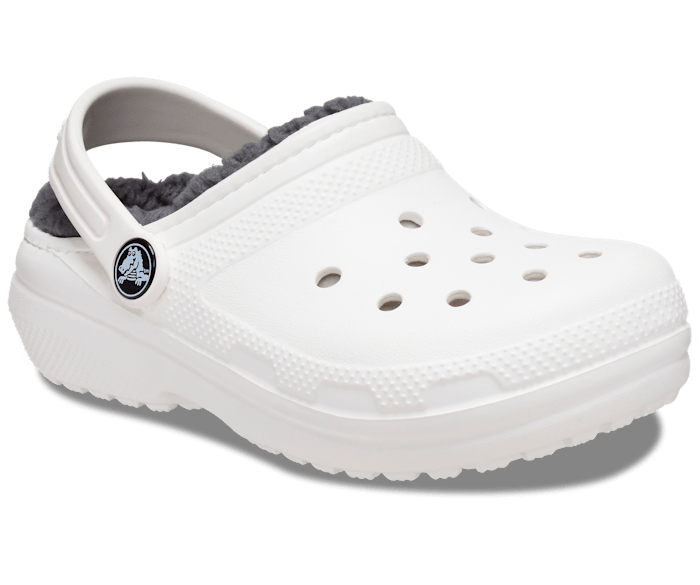 Kids' Classic Lined Clog - Blanc/Gris