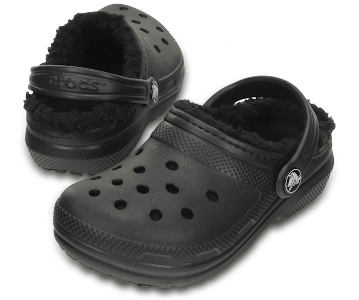 Crocs Classic Lined Clog Enfant - Gris Fourrure - Vue 110