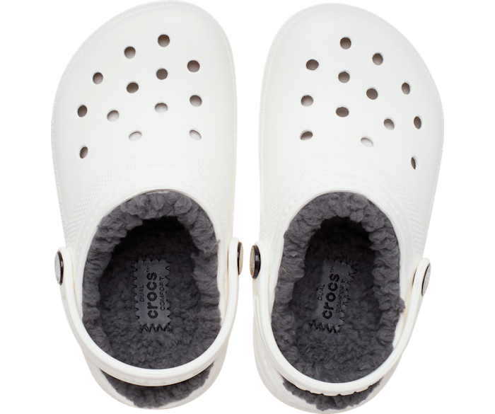 Kids' Classic Lined Clog - Blanc/Gris