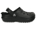 Crocs Classic Lined Clog Enfant - Gris Fourrure - Vue 100