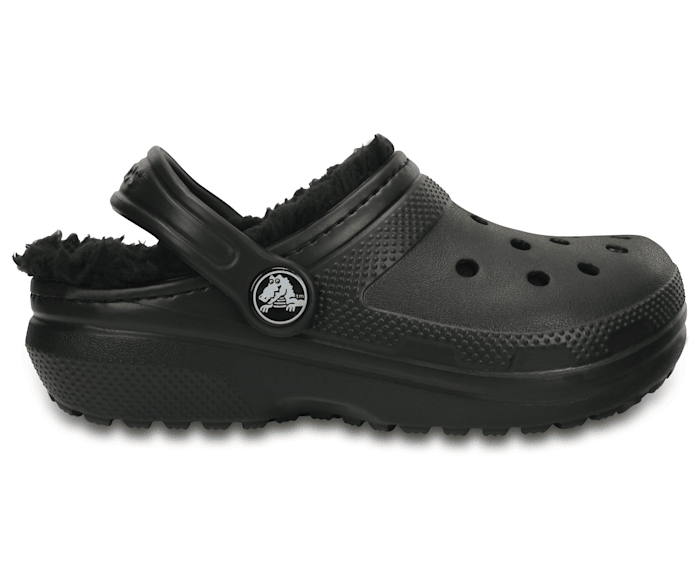 Crocs Classic Lined Clog Enfant - Gris Fourrure - Vue 100
