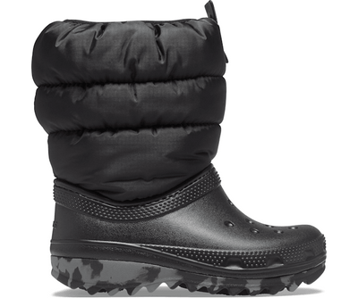 Crocs Classic Neo Puff Boot Enfant - Noir - Vue 100