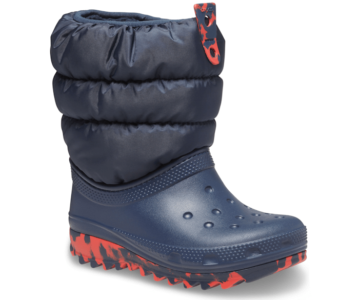 Crocs Classic Neo Puff Boot Enfant - Bleu Marine - Vue 140