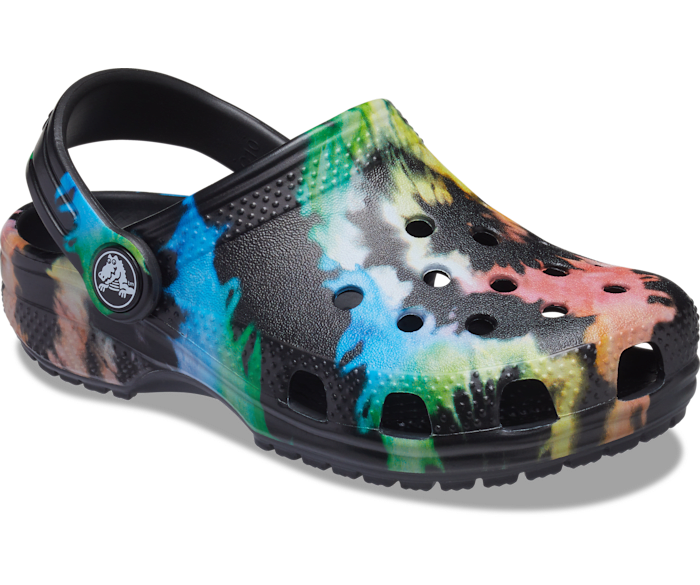 Crocs Classic Tie-Dye Clog Enfant - Gris Tie-Dye - Vue 140