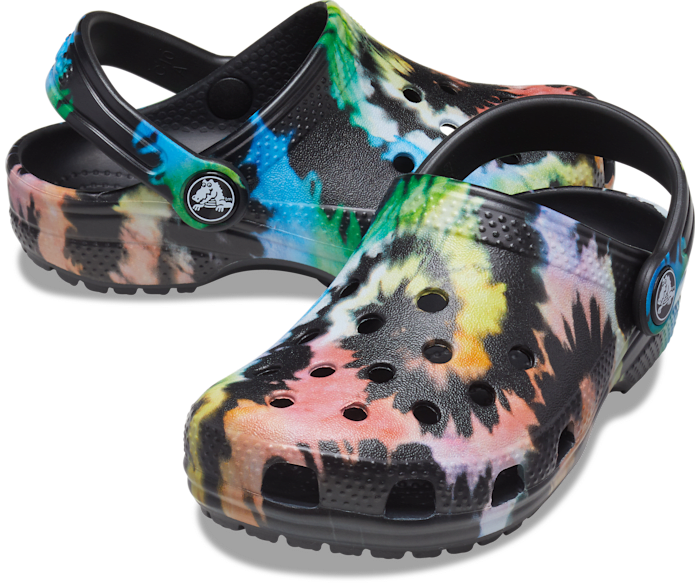 Crocs Classic Tie-Dye Clog Enfant - Gris Tie-Dye - Vue 110
