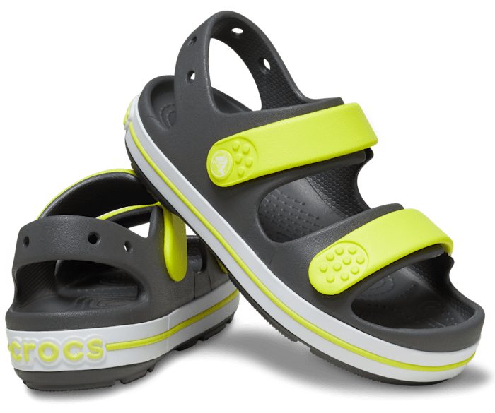Kids' Crocband Cruiser Sandal - Gris Ardoise/Acidity