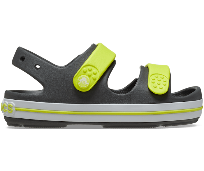 Kids' Crocband Cruiser Sandal - Gris Ardoise/Acidity