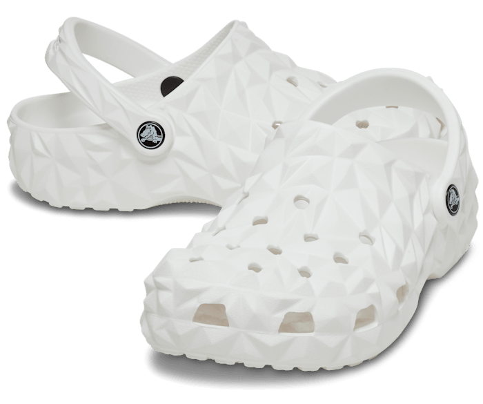 Classic Geometric Clog Femme - Blanc - Vue ALT110