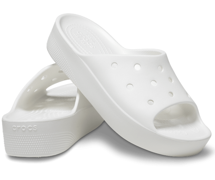 Classic Platform Slide Femme Blanc - Blanc - Vue ALT110