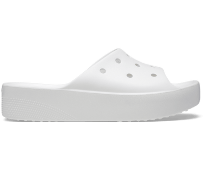 Classic Platform Slide Femme Blanc - Blanc - Vue ALT100