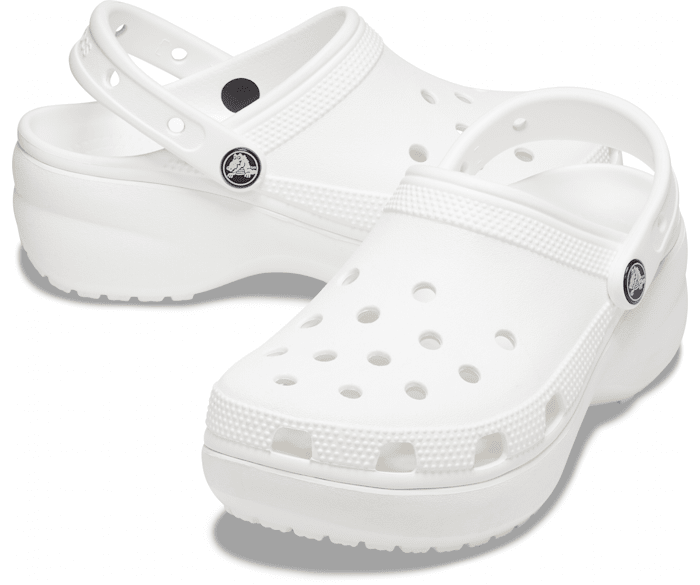 Classic Platform Clog Femme Noir - Blanc - Vue ALT110